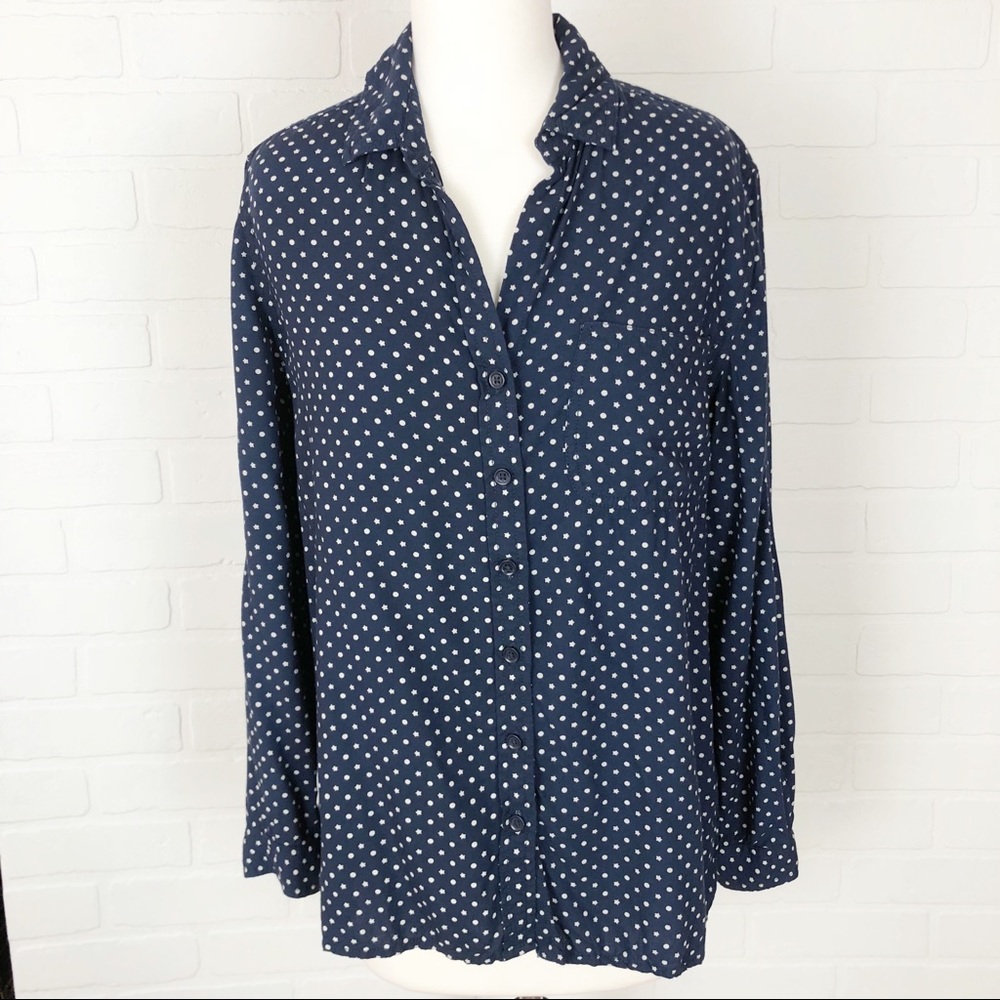 BeachLunchLounge Button Down Top XS